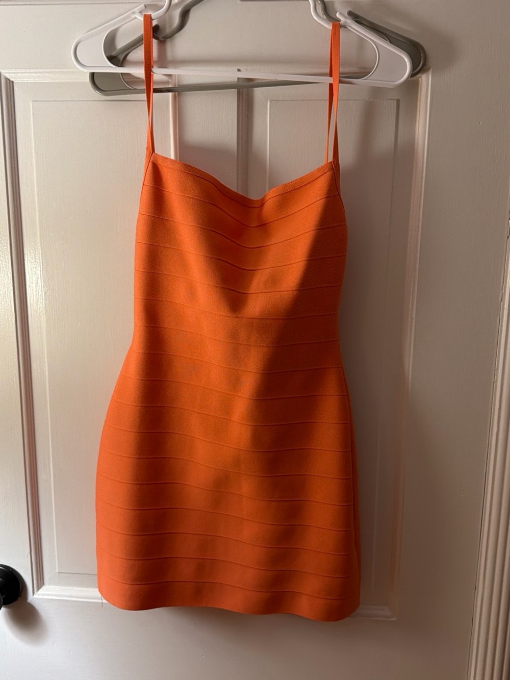 Tiger Mist Midori bandage bodycon dress in coral